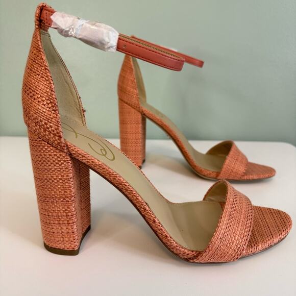 Sam Edelman Women's Yaro Perla Strappy Open Toe Sandal Heel Pink Size 9.5 - Picture 12 of 13